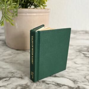 Vintage tiny “tales of Peter rabbit” linen bound book